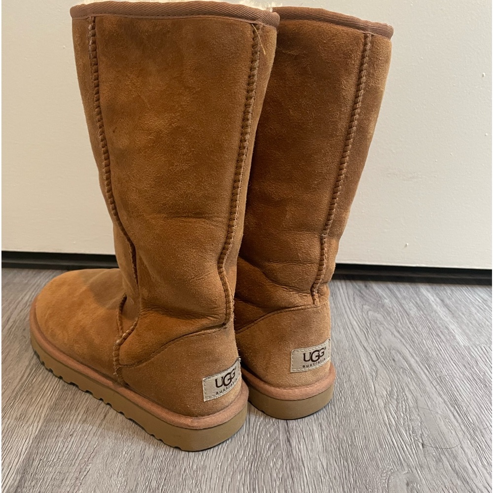 Tall Chestnut Uggs - size 6